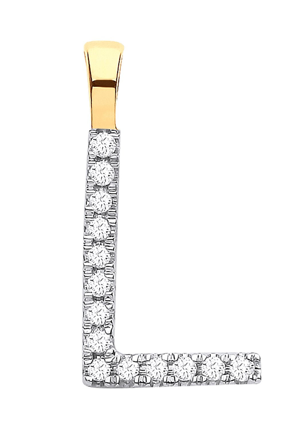 9ct Yellow Gold 0.05ct Diamond L Initial - Luxury Watch - Certified Authentic - Swiss Made – Luxury Watch by Imperial